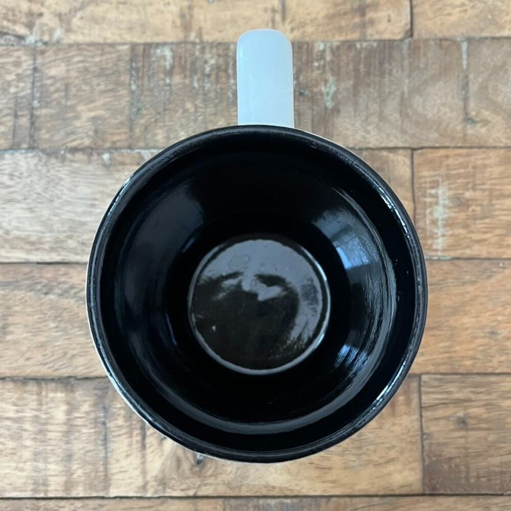 Hearth & Hand with Magnolia Stoneware Coffee Mug Cup 14oz White Black - Picture 5 of 12
